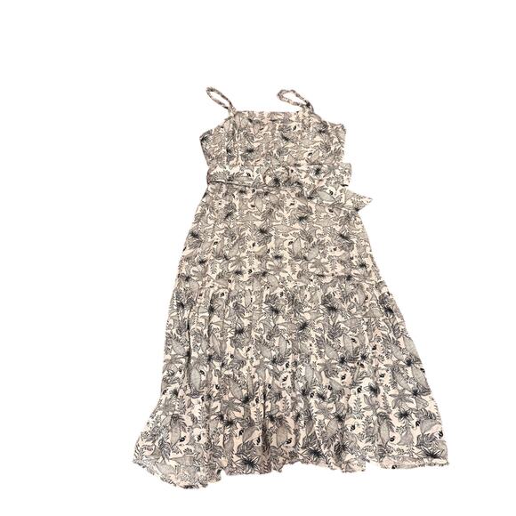 Labelle Paris Floral Belted Sundress Size Large Midi Dress - Picture 11 of 13